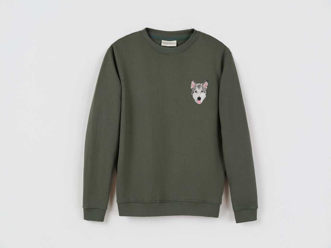 Custom Cat Sweatshirt – Personalized Embroidered Crewneck