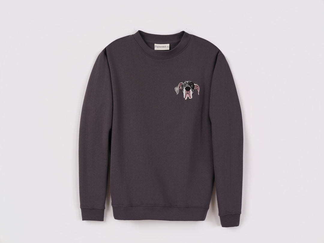 Custom Cat Sweatshirt – Personalized Embroidered Crewneck