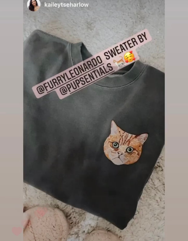 Custom Animal Print Monogram Embroidered Sweatshirt - Jimberly's Boutique