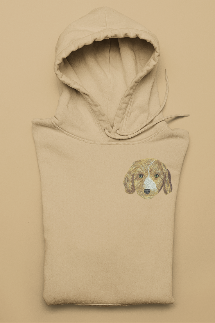 The Custom Embroidered Pet Portrait Patch Hoodie